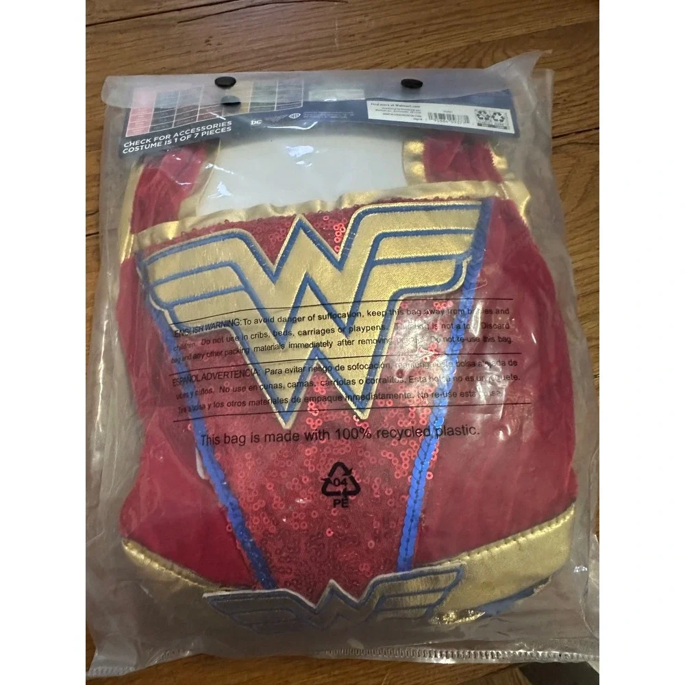 wonder woman wheelchair friendly halloween costume NWT‎ girls 6-6x
